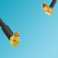 MC-Card Male Right Angle to SSMC Female Right Angle RF Cable