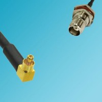 MC-Card Male Right Angle to TNC Bulkhead Female RF Cable