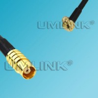 MCX Male Right Angle to MCX Female RF Cable