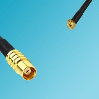 MCX Female to MMCX Male Right Angle RF Cable