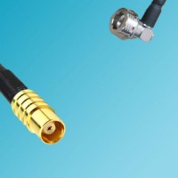 MCX Female to QN Male Right Angle RF Coaxial Cable