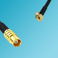 MCX Female to RP MCX Male Right Angle RF Coaxial Cable