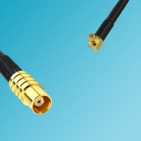 MCX Female to RP MMCX Male Right Angle RF Coaxial Cable