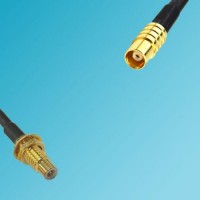 SMC Bulkhead Male to MCX Female RF Cable