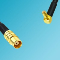 MCX Female to SSMB Male Right Angle RF Coaxial Cable