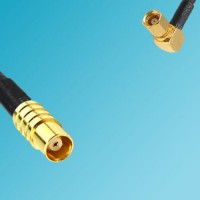 MCX Female to SSMC Female Right Angle RF Coaxial Cable