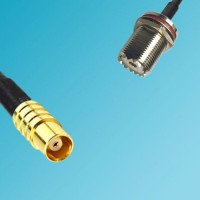 UHF Bulkhead Female to MCX Female RF Cable
