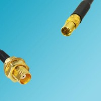 MCX Bulkhead Female to MMCX Female RF Cable