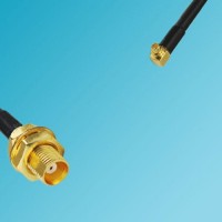 MCX Bulkhead Female to MMCX Male Right Angle RF Cable