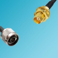 MCX Bulkhead Female to N Male RF Cable