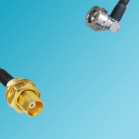 MCX Bulkhead Female to QN Male Right Angle RF Cable