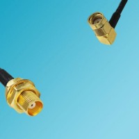 MCX Bulkhead Female to RP SMA Male Right Angle RF Cable