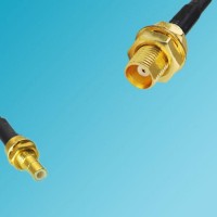 MCX Bulkhead Female to SMB Bulkhead Male RF Cable