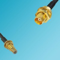 SMC Bulkhead Male to MCX Bulkhead Female RF Cable