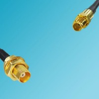 MCX Bulkhead Female to SSMA Female RF Cable