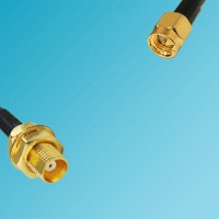 MCX Bulkhead Female to SSMA Male RF Cable