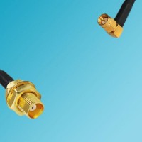 MCX Bulkhead Female to SSMA Male Right Angle RF Cable
