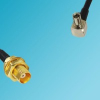 MCX Bulkhead Female to TS9 Male Right Angle RF Cable