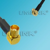 MCX Male Right Angle to MCX Female Right Angle RF Cable