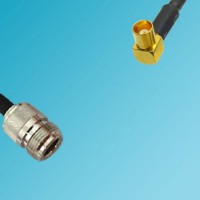 MCX Female Right Angle to N Female RF Coaxial Cable