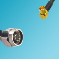 MCX Female Right Angle to N Male Right Angle RF Coaxial Cable