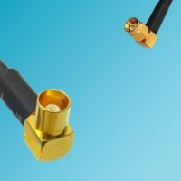 MCX Female Right Angle to SSMA Male Right Angle RF Coaxial Cable