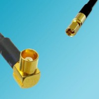 MCX Female Right Angle to SSMC Female RF Coaxial Cable