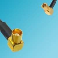 MCX Female Right Angle to SSMC Female Right Angle RF Coaxial Cable