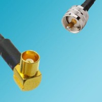 UHF Male to MCX Female Right Angle RF Cable
