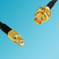 MCX Male to MCX Bulkhead Female RF Cable