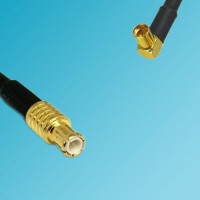 MCX Male to MMCX Female Right Angle RF Cable