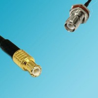 MCX Male to RP TNC Bulkhead Female RF Cable