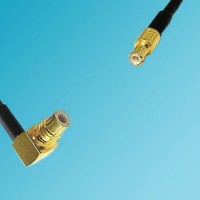 SMC Male Right Angle to MCX Male RF Cable