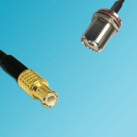 UHF Bulkhead Female to MCX Male RF Cable