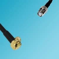 MCX Male Right Angle to Mini UHF Female RF Cable