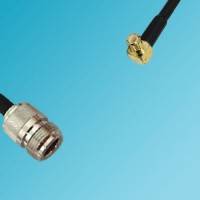 MCX Male Right Angle to N Female RF Cable