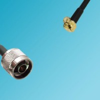 MCX Male Right Angle to N Male RF Cable