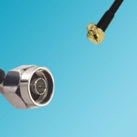 MCX Male Right Angle to N Male Right Angle RF Cable