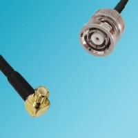 MCX Male Right Angle to RP BNC Male RF Cable