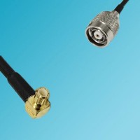 MCX Male Right Angle to RP TNC Male RF Cable