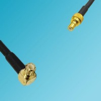 MCX Male Right Angle to SMB Male RF Cable