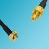 MCX Male Right Angle to SMC Male RF Cable