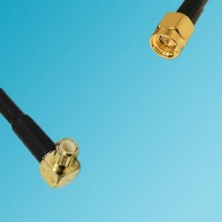 MCX Male Right Angle to SSMA Male RF Cable