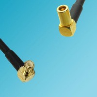 MCX Male Right Angle to SSMB Female Right Angle RF Cable