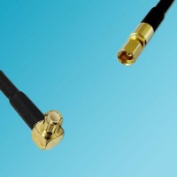 MCX Male Right Angle to SSMC Female RF Cable