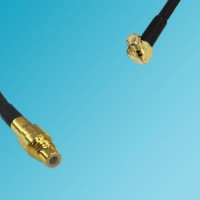 SSMC Male to MCX Male Right Angle RF Cable