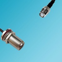Mini UHF Female to N Bulkhead Female RF Coaxial Cable