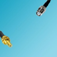Mini UHF Female to SMB Bulkhead Male RF Coaxial Cable