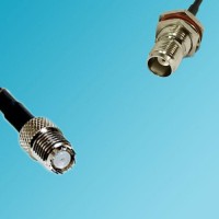 Mini UHF Female to TNC Bulkhead Female RF Coaxial Cable
