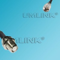 Mini UHF Bulkhead Female to Mini UHF Male RF Coaxial Cable